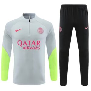 Chandal | "París Gris Claro [Mangas Verdes]"