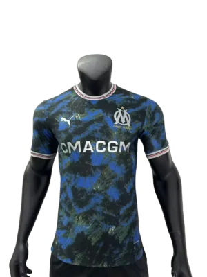 Camiseta Manga C "Marseille Away Black&Blue"