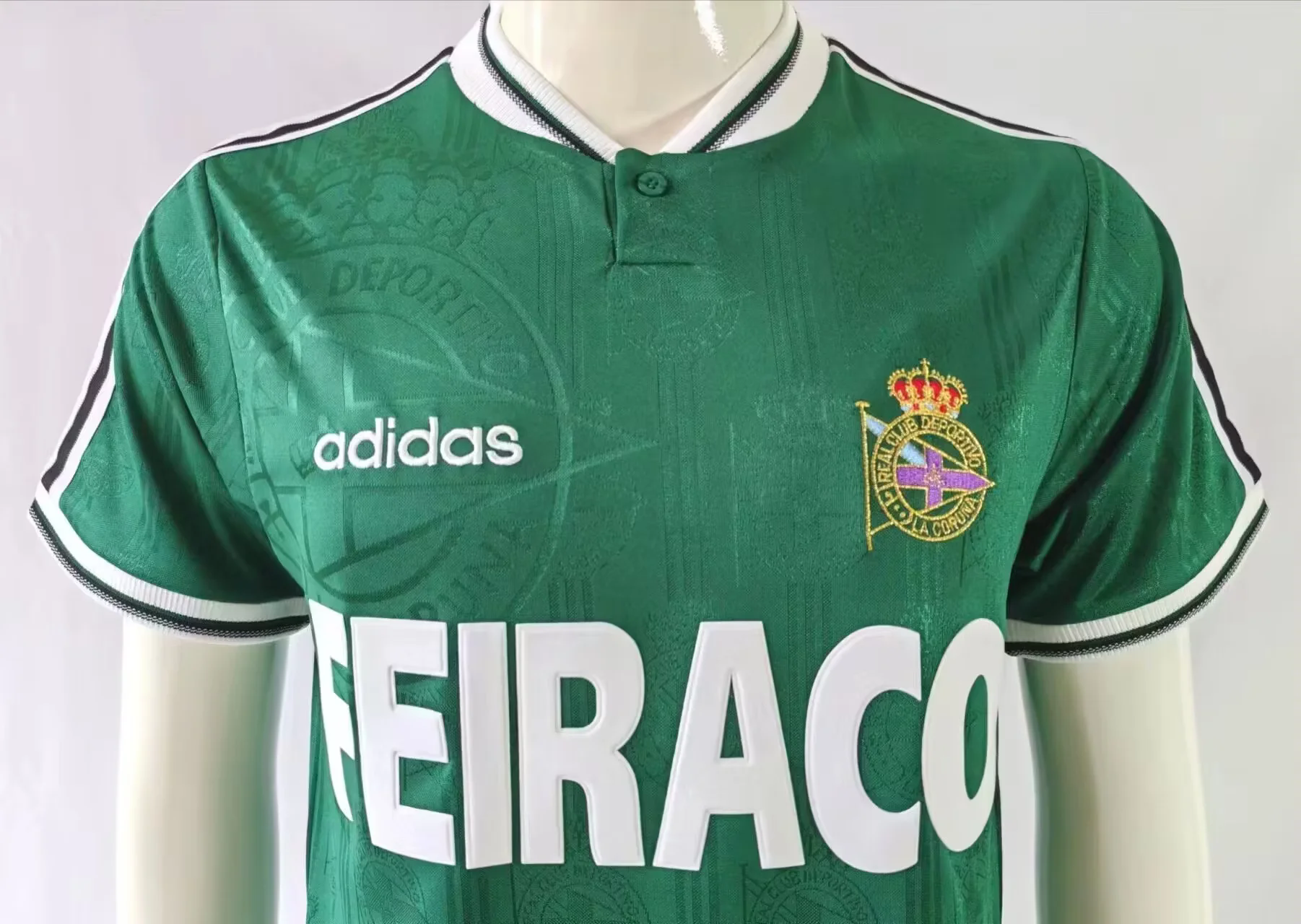 Camiseta Manga C "Retro 99-00 Deportivo de La Coruna Green" - Imagen 2