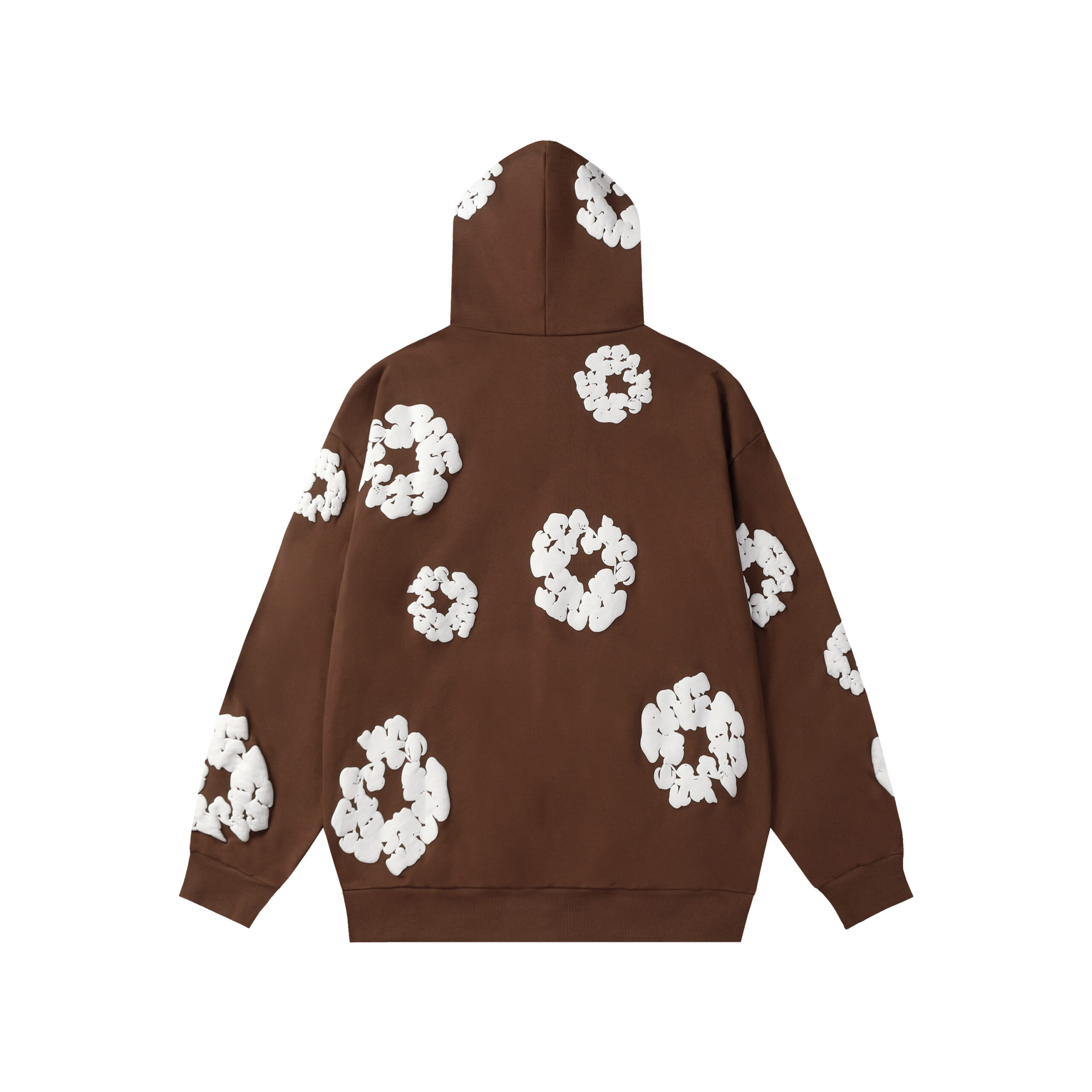 Sudadera Denim Tears "Chocolate Brown with Flowers" - Imagen 3