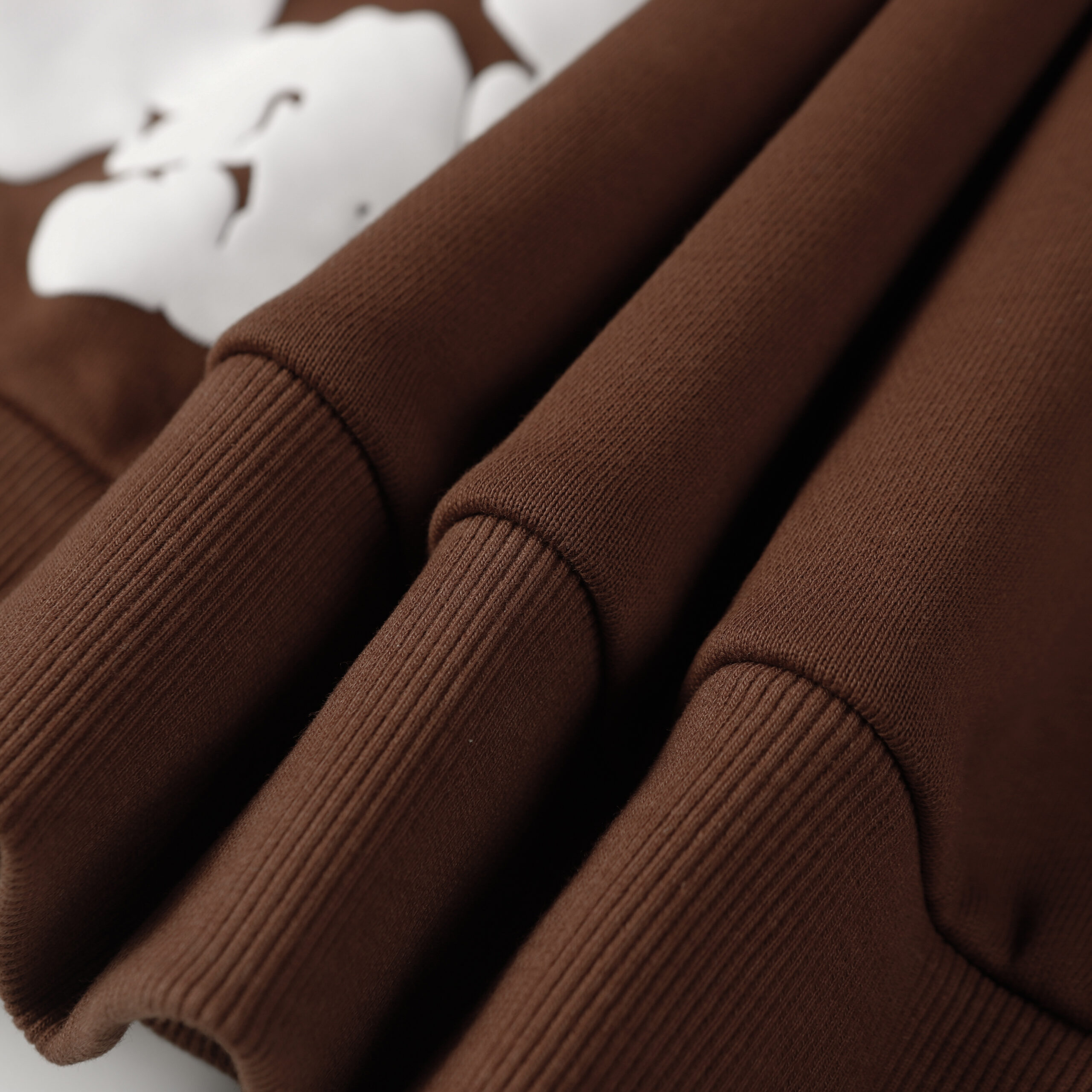 Sudadera Denim Tears "Chocolate Brown with Flowers" - Imagen 5