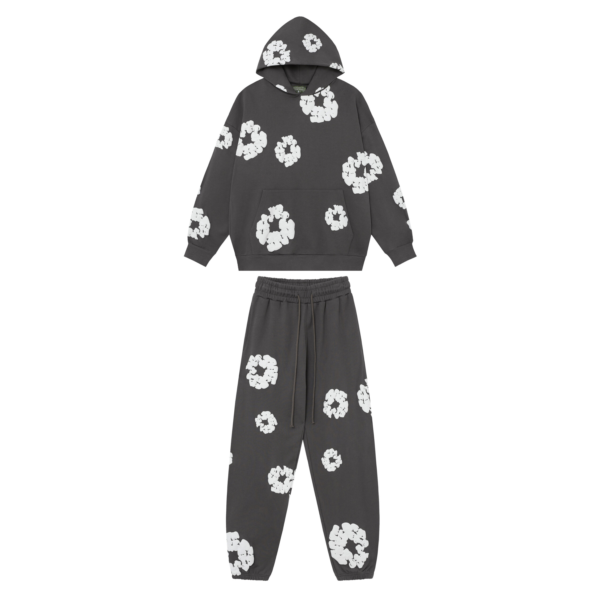 Conjunto Denim Tears "Dark Gray with Flowers"