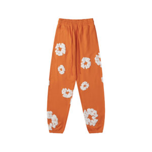 Pantalón Denim Tears "Bright Orange  with Flowers"