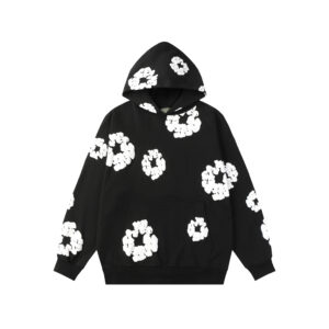 Sudadera Denim Tears "Black with White Flowers"