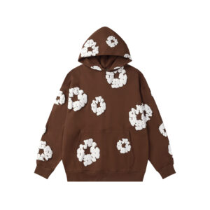 Sudadera Denim Tears "Chocolate Brown with Flowers"