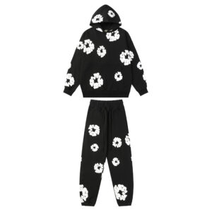 Conjunto Denim Tears "Black with White Flowers"
