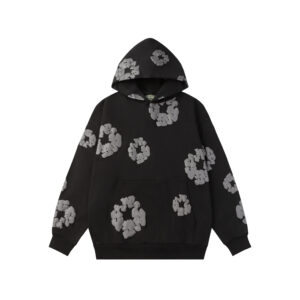 Sudadera Denim Tears "Black with Gray Flowers"
