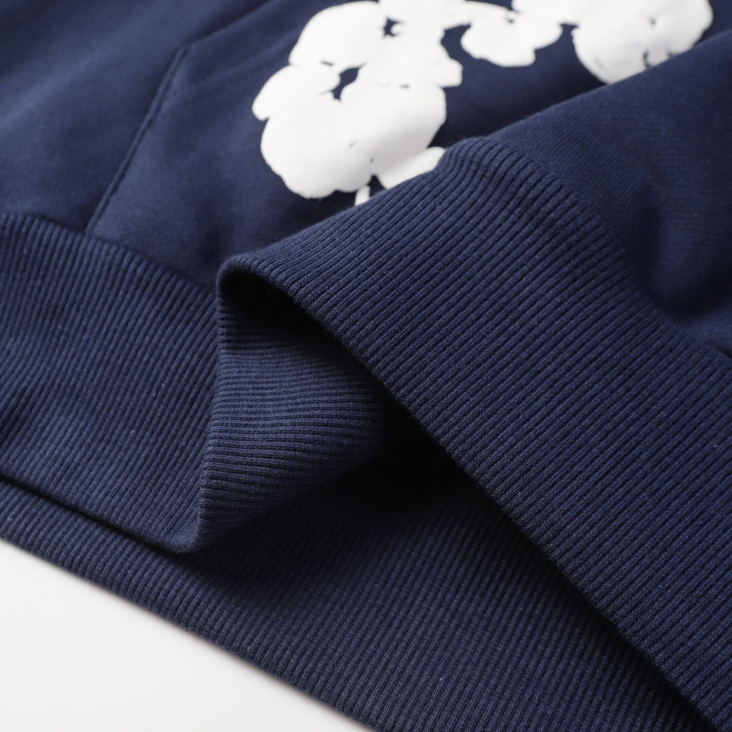 Sudadera Denim Tears "Navy Blue with Flowers" - Imagen 5