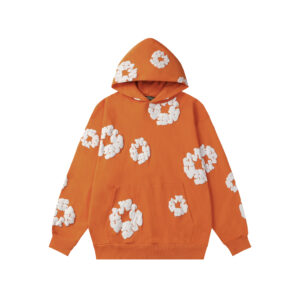 Sudadera Denim Tears "Bright Orange with Flowers"