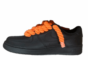 Nike Air Force 1 "Black & Orange Braid"