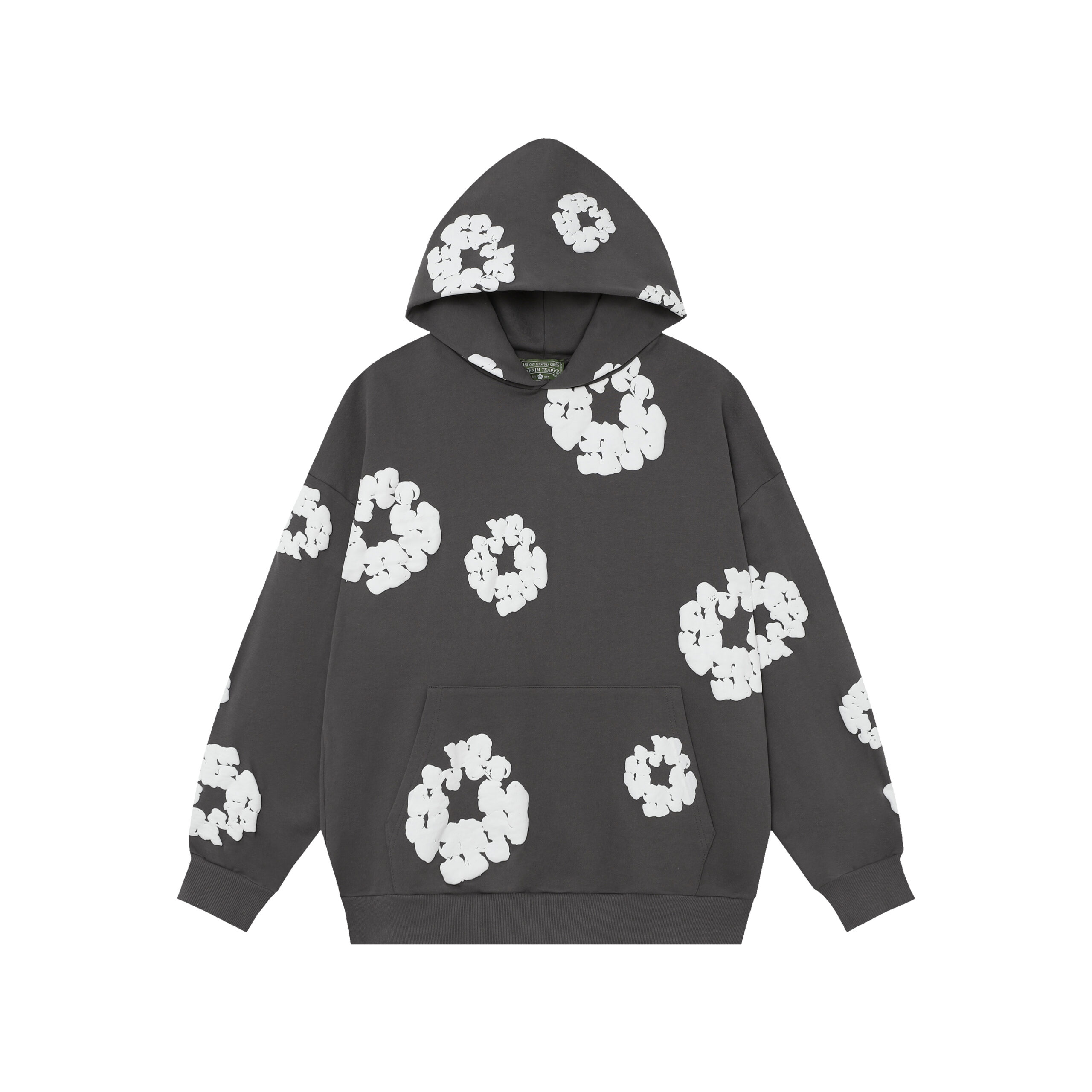 Sudadera Denim Tears "Dark Gray with Flowers"