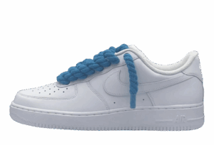Nike Air Force 1 "White & Blue Braid"