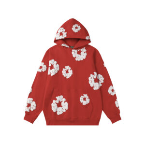 Sudadera Denim Tears "Cherry Red with White Flowers"
