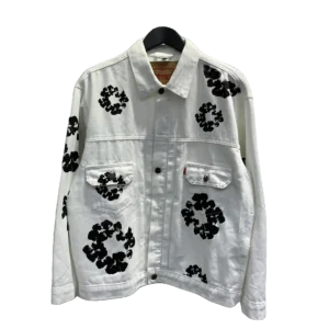 Chaqueta Denim Tears "White with Black Flowers"