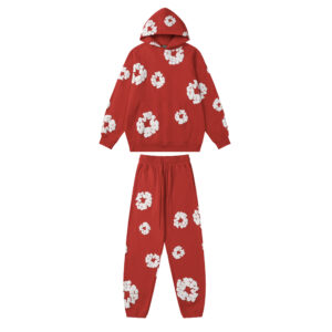 Conjunto Denim Tears "Cherry Red with Flowers"