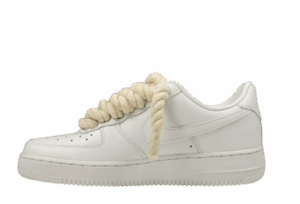 Nike Air Force 1 "White & Yellowish White Braid"
