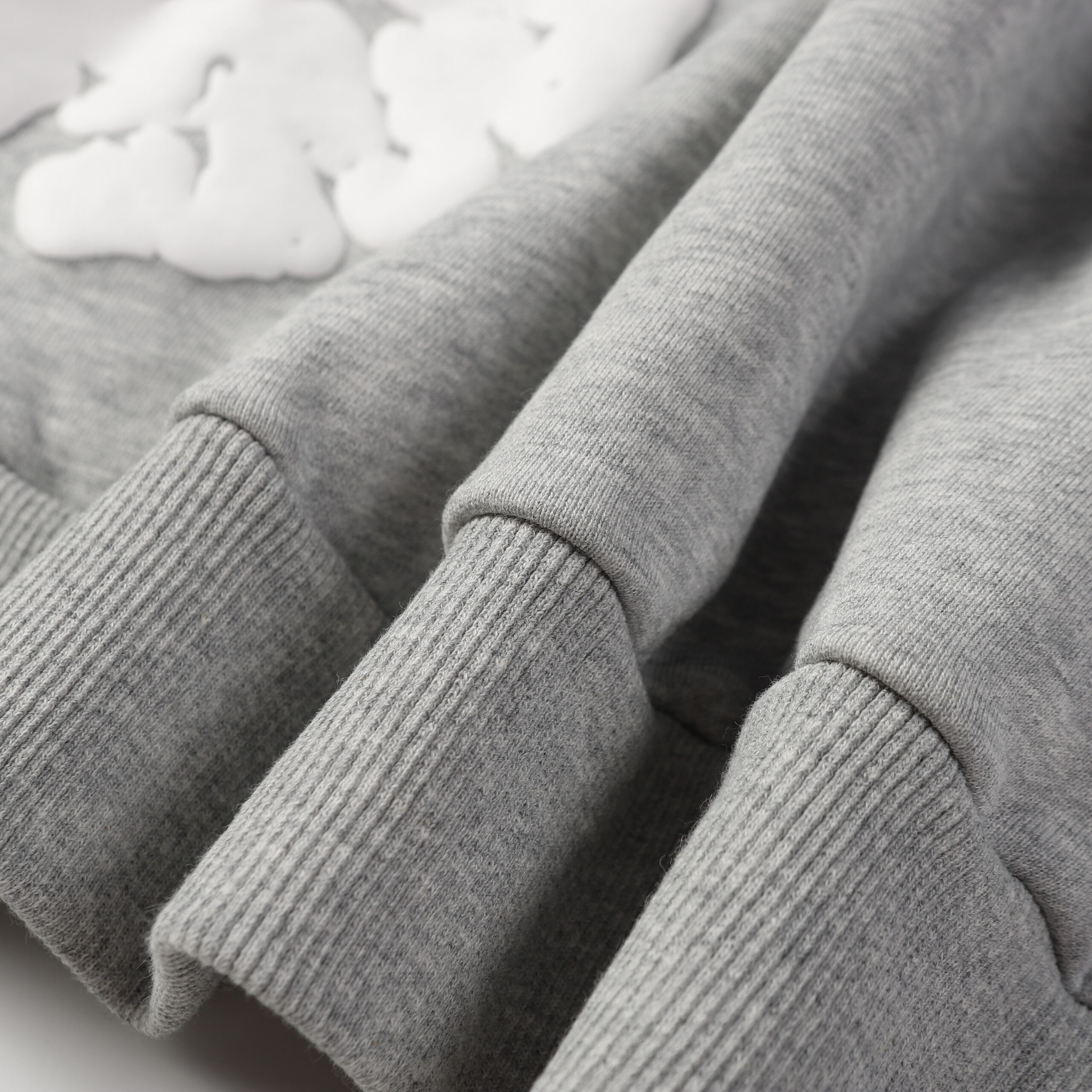Sudaderas Denim Tears "Light Gray with Flowers" - Imagen 5