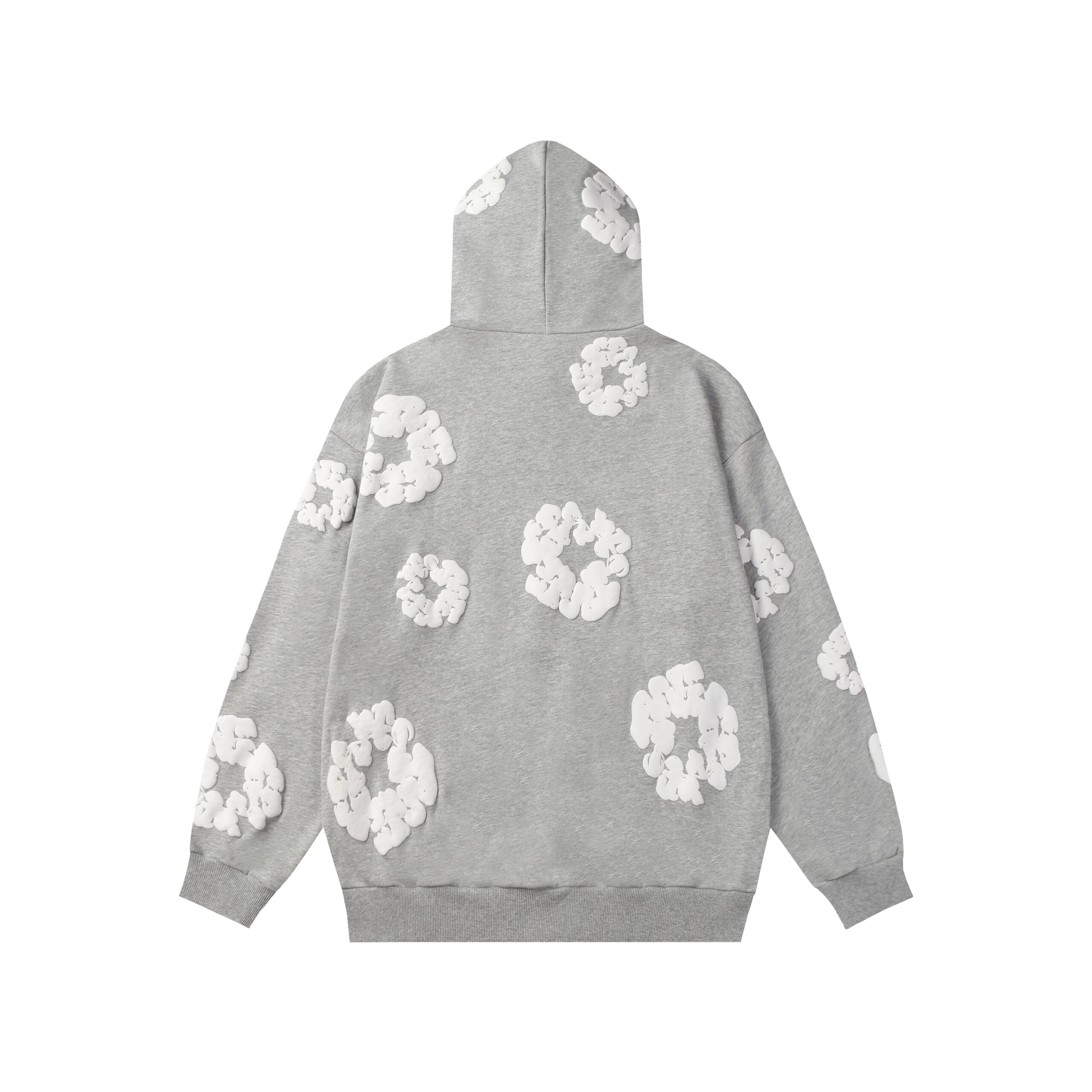 Sudaderas Denim Tears "Light Gray with Flowers" - Imagen 3