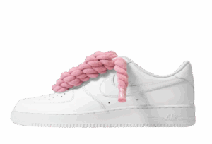 Nike Air Force 1 "White & Rose Braid"