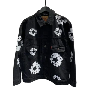 Chaquetas Denim Tears "Black with White Flowers"