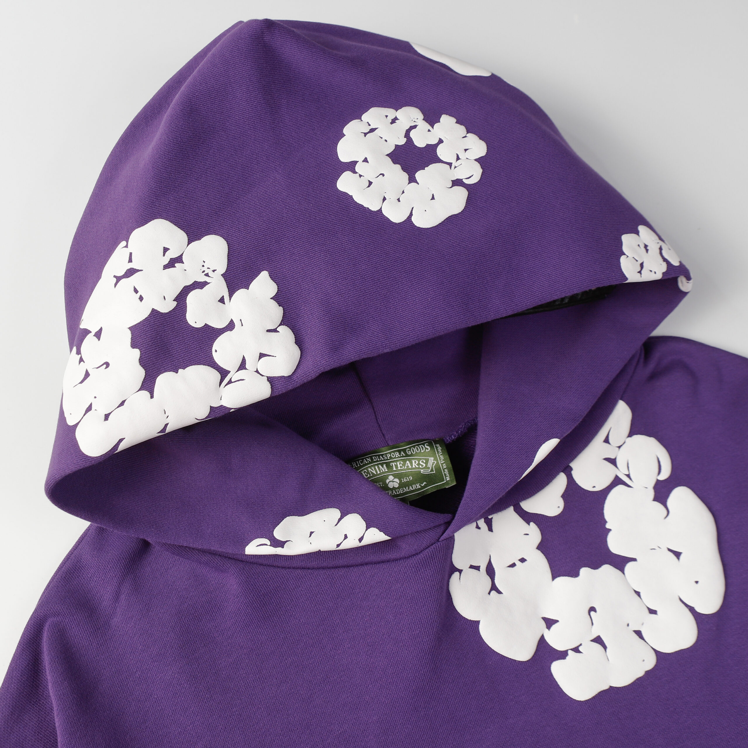 Sudadera Denim Tears "Light Lilac with Flowers" - Imagen 2