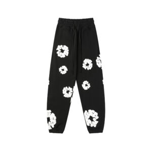 Pantalón Denim Tears "Black with White Flowers"