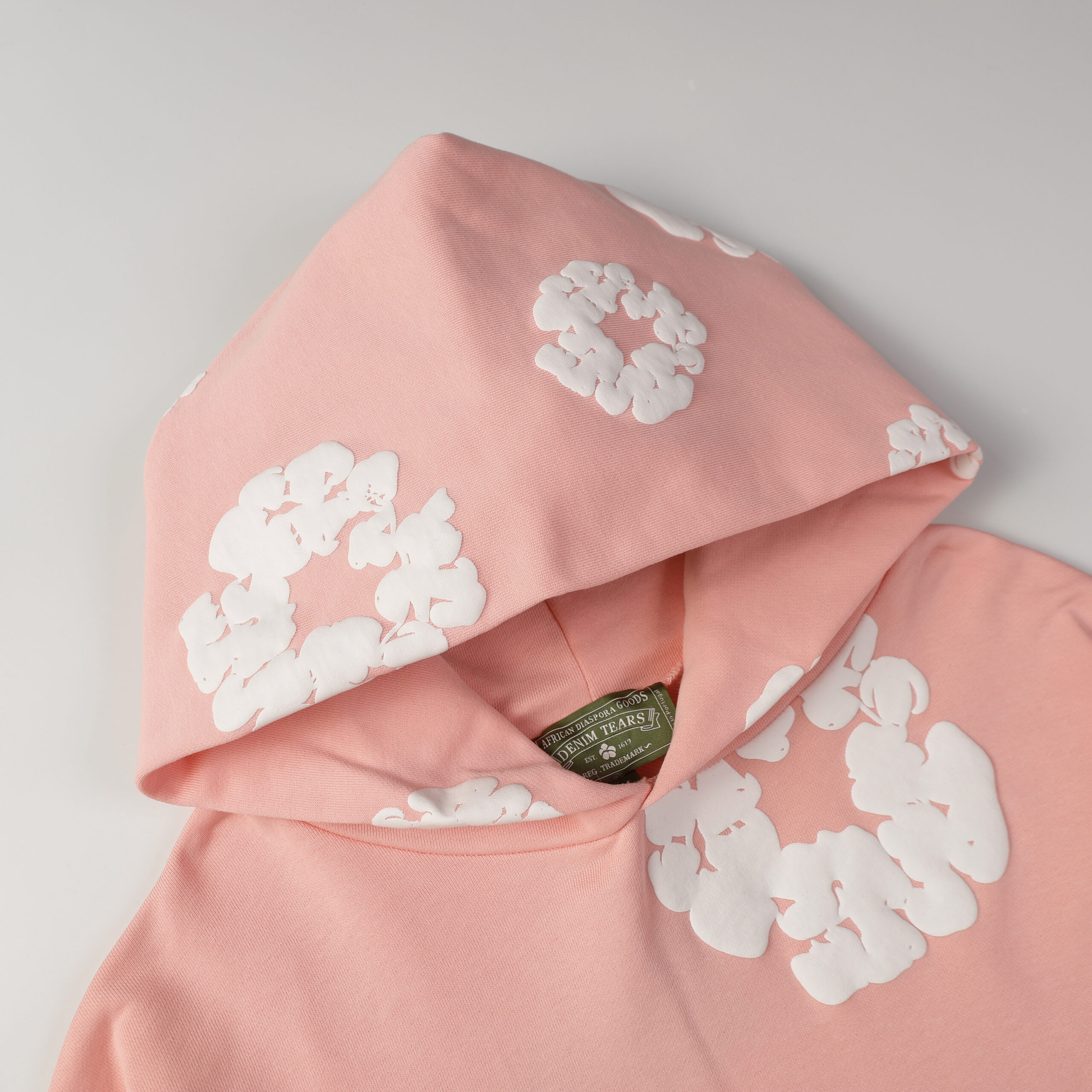 Sudadera Denim Tears "Pale Pink with Flowers" - Imagen 2
