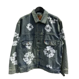 Chaqueta Denim Tears "Vintage Gray with White Flowers"