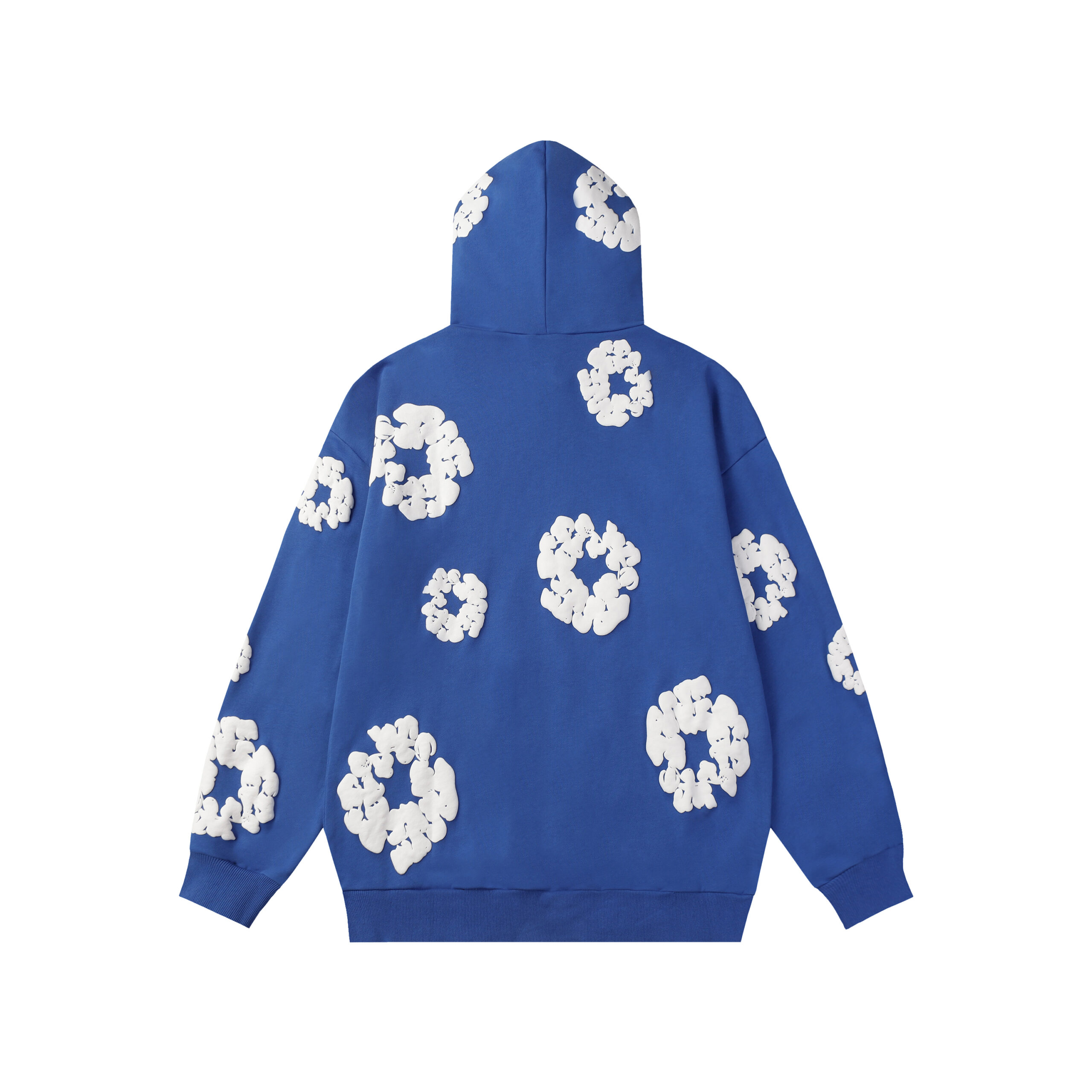 Sudadera Denim Tears "Electric Blue with Flowers" - Imagen 3