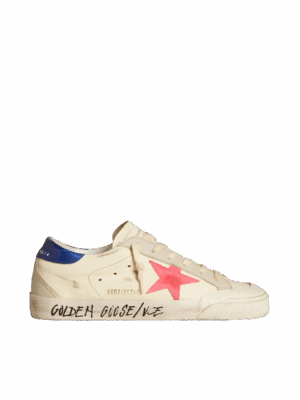 Golden Goose "Super-Star Nappa Suede Star & Metallic Leather Heel"