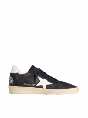 Golden Goose "Ball Star Dark Blue Suede Leather Star & Heel"