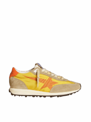 Golden Goose "Marathon Yellow Nylon Upper Orange Star"