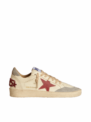 Golden Goose "Ball Star LTD Nappa Leather Star & Silver Suede Heel"