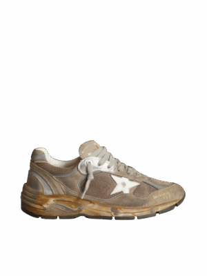 Golden Goose "Dad-Star Dove Gray Mesh & Suede"