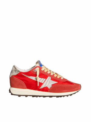Golden Goose "Marathon Red Nylon Upper Silver Star"