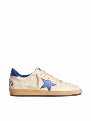Golden Goose "Ball Star Wishes White Nappa Bright Blue Star & Heel"