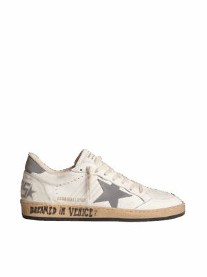 Golden Goose "Ball Star Nappa Gray Reflective Nylon Star & Heel"