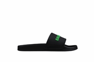 Chanclas Balenciaga Pool Slide «Black & Green»