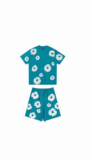 Conjunto Denim Tears Manga C "Turquoise"