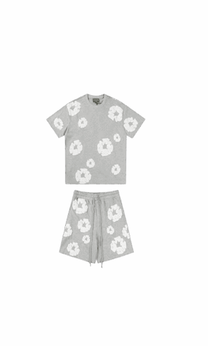 Conjunto Denim Tears Manga C "Gray"