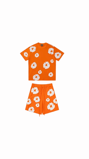 Conjunto Denim Tears Manga C "Orange"