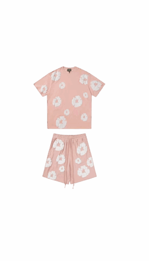 Conjunto Denim Tears Manga C "Pink"