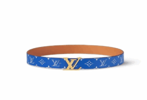 Cinturón Louis Vuitton – «Sky Blue/Orange»