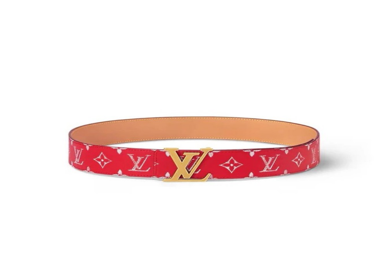 Cinturón Louis Vuitton – «Red Monogram LV»